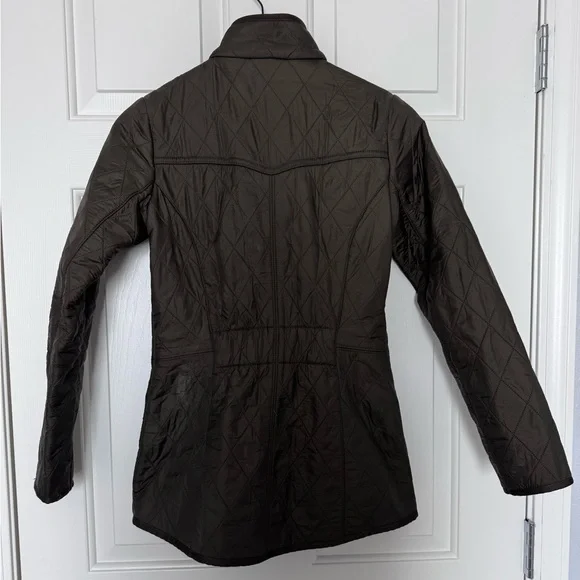 Barbour Calvary Polarquilt Utility Jacket - Dark Olive - Picture 6 of 8